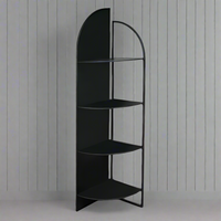 Exceptional, industrial corner shelf unit. Floor standing, this piece is stylish but so useful - the best combination. A substantial piece of furniture.