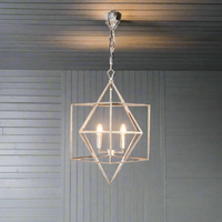 Open Silver Leaf Lantern Light