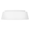 3 Light White Flush Ceiling Fitting 44cm