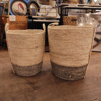 Set of Two Wicker Baskets - CLEARANCE