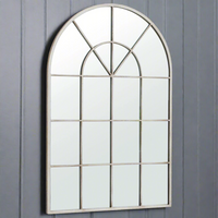 White Arched Window Mirror 90 cm x 60 cm