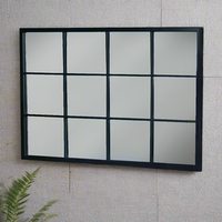 Black Window Mirror in rectangular shape with 12 panes.
Great mirror giving a great industrial effect.
H: 120 cm W: 50 cm
