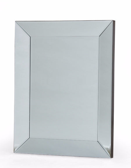 Square Aged Glass Window Mirror 120cm