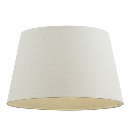 Cream Oval Tapered Shade / Silk Effect