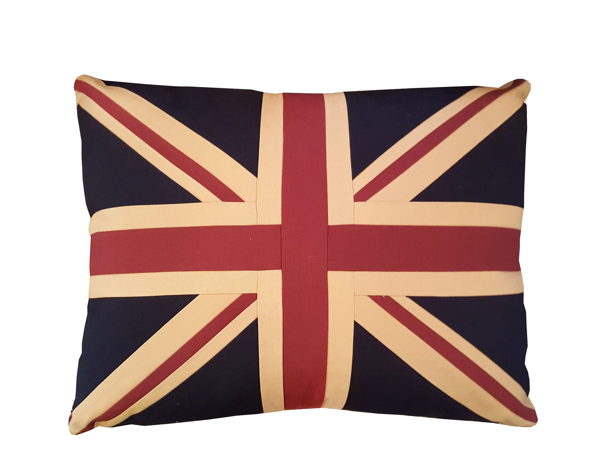 A large Union Jack cushion, perfect for a large sofa. Large size for extra impact, an iconic statement, beautifully in a strong linen to last.