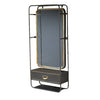 Metal Mirror with Drawer - 100cm