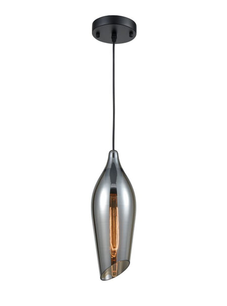 Glass Pendant - Tall Ribbed - 20cm