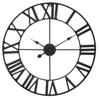 A statement clock finished in a black iron metal made to define your wall space.  Easy to hang with with just one fixing required. One of the smaller clocks, perfect in a kitchen.