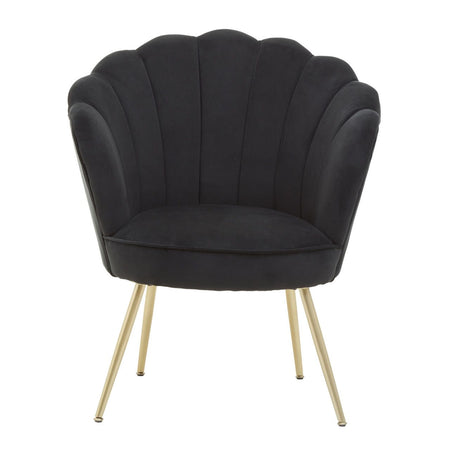 Black Leather Chair 109 cm