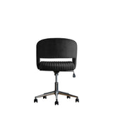 Black Velvet Swivel Chair