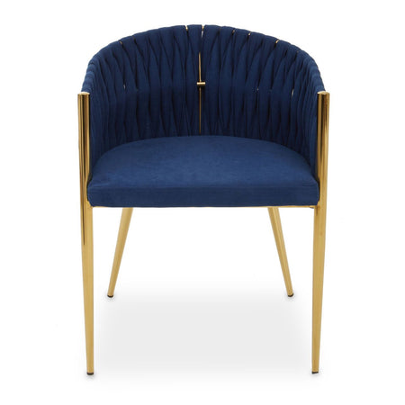 Blue Velvet Chair 66cm