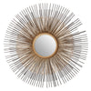 Bronze and nickel intertwined rods Sun Mirror, stunning mix of colours makes this an exceptionally lux mirror.