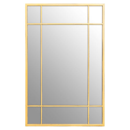 Tall Polished Metal Framed Mirror 120