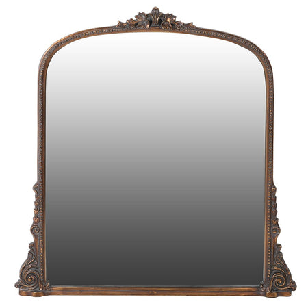 Grey Crested Mirror / Overmantle - 125cm