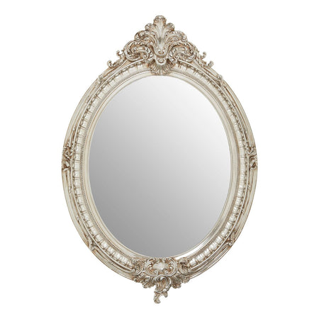 Ornate Mirror - Overmantle - White - 126 cm