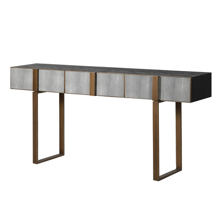 Extra Long Black Wooden Hall Console Table 175cm