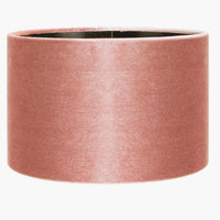 Luxurious light pink velvet drum shade lined with a high quality metallic bronze inner.  Available in different sizes:  Dia: 45 cm, 40 cm, 35 cm, 30 cm, 25 cm.