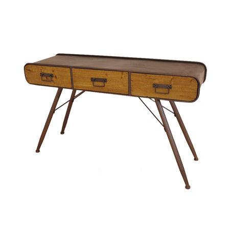 3 Drawer Wooden Desk 120 cm