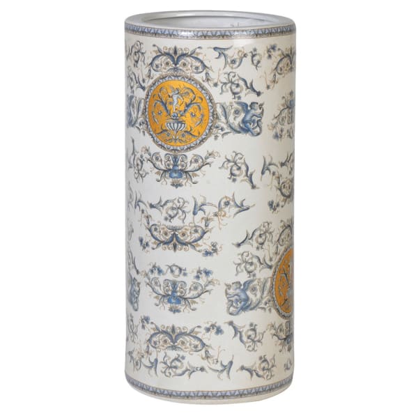 Classic scene ceramic umbrella stand.