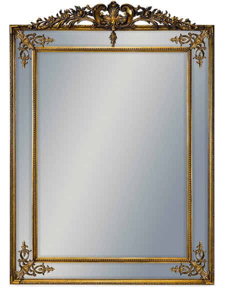 Gilt Triple Frame Mirror 91 cm