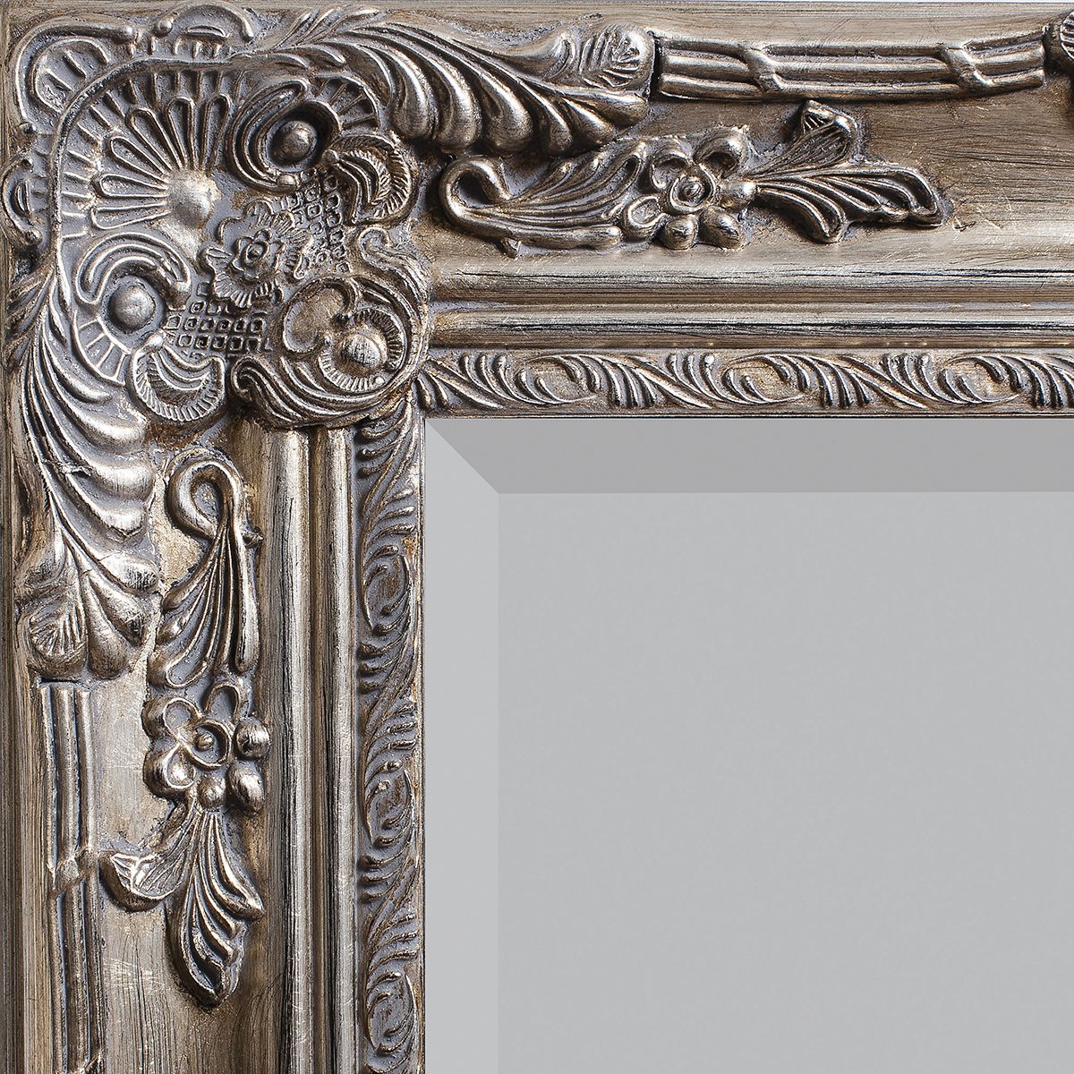 Extra Large Silver Roccoco Mirror 170 cm x 84 cm