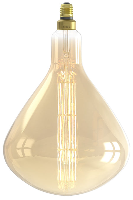 Square Spiral Filament Grey Gradient Light Bulb - Dimmable