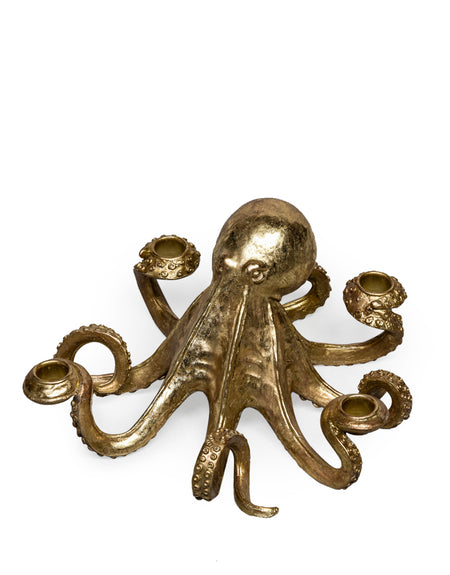 Bronze Octopus Table Candle Holder 28cm