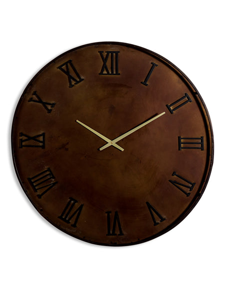 Antiqued Moving Cog Clock 80cm