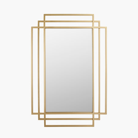 Gold Beaded Mirror