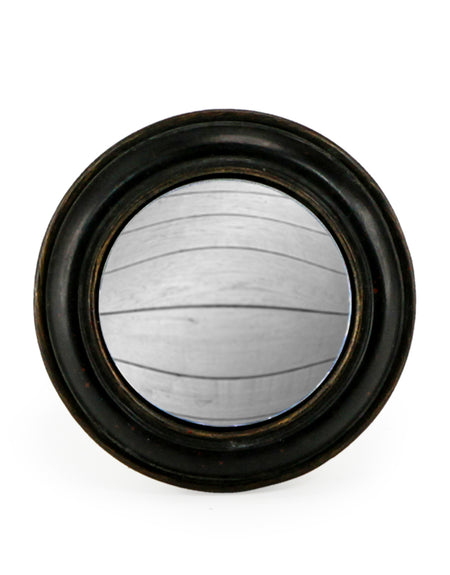 Small Black Convex Mirror 19cm