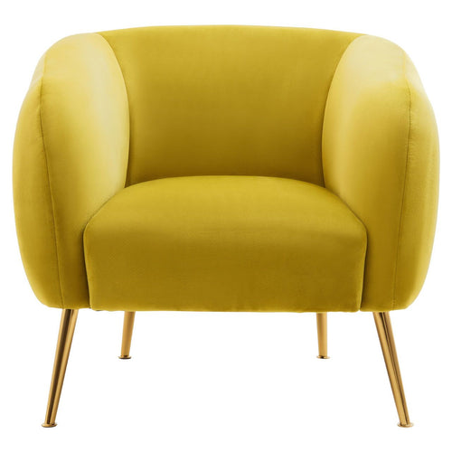 Olive Green Velvet Chair 75 cm