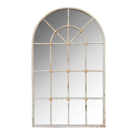 Grey Trellis Window Mirror 120 cm