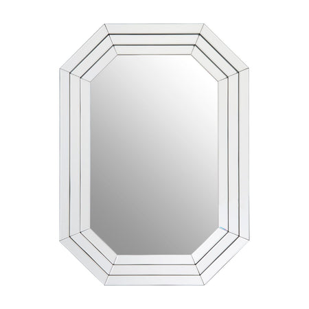 Square Aged Glass Window Mirror 120cm