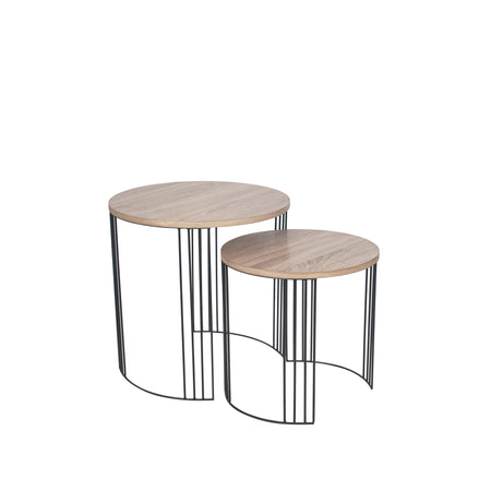 Cast Aluminium Top Side Tables - set of Three