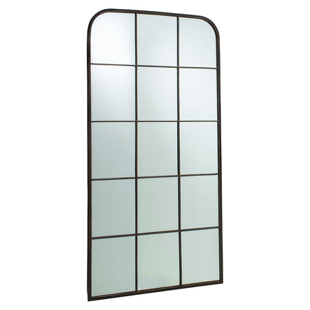 Aged Glass Window Mirror 110 cm