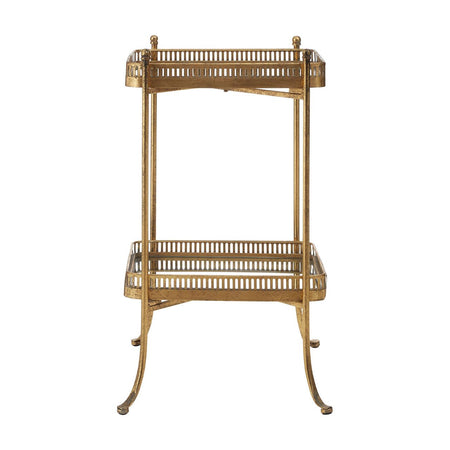 Bedside Table - Iron & Rattan - 50cm