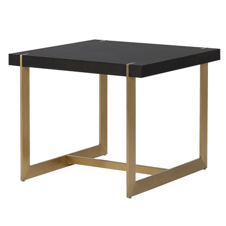Black Empire Style Square Table 57 cm