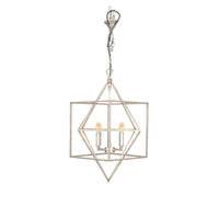 Open Silver Leaf Lantern Light