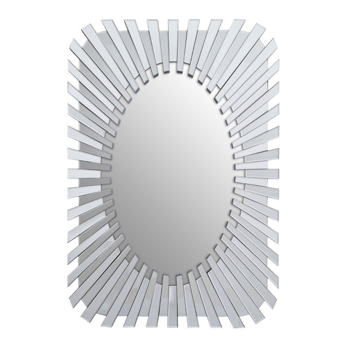 Silver shard mirror, great 'Deco' inspired shard mirror on a silver background.