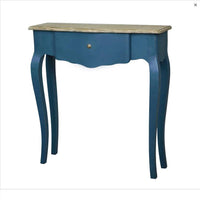 A superior quality wooden console table slender enough for small nooks, hallways odd wall areas between doors. Painted in an elegant modern blue, Farrow and Ball Stiffkey colour, this useful side table perfectly complements any room decor and makes a home feel more homely without taking up any valuable space.