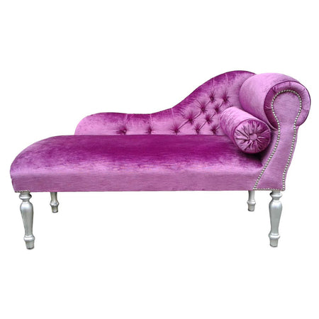 Heavenly Purple Velvet Chaise Longue
