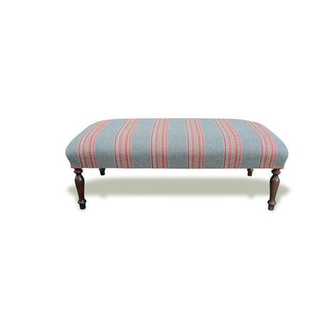 Washed Linen Footstool