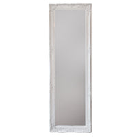White Carved Wall Mirror 130 cm x 40 cm