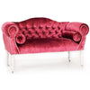 Heavenly Rasberry Velvet Sofa BESPOKE
