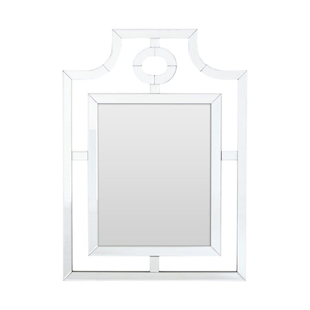 Glass Shard Grey Mirrored Mirror 130 cm