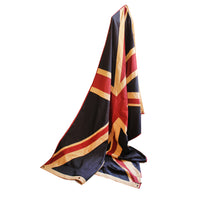 This huge, substantial linen union jack flag can be used as a curtain, wall hanging or throw. This panel is vast, fantastic, statement on a sofa or wall. A fantastic piece that will give a vintage feel to any interior.