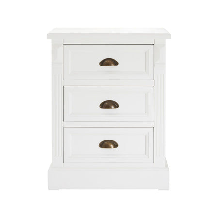 Off White Wooden Chest Of Drawers 90 cm