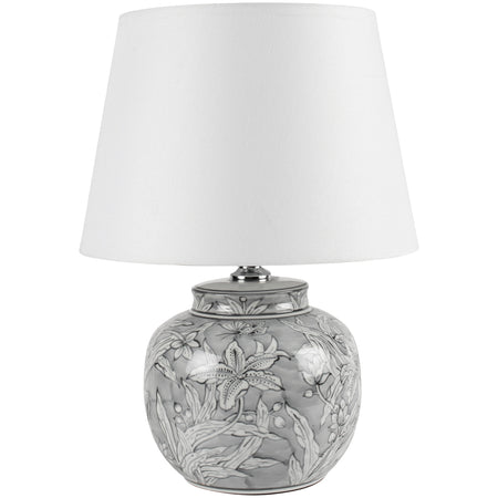 Small Stoneware Lamp and Shade 44 cm