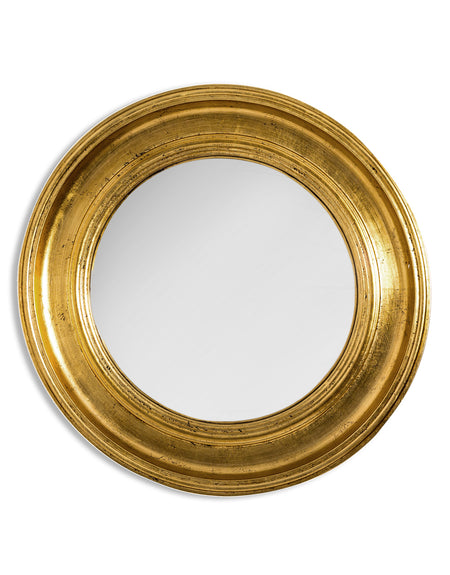 Gold Convex Mirror - 52 cm