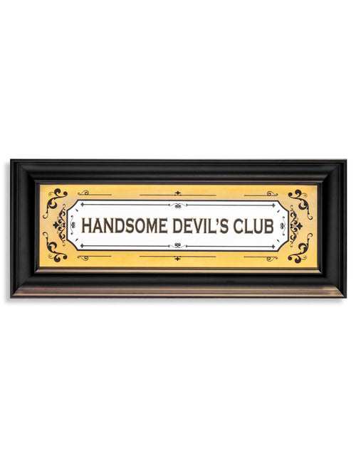 Wall Mirrored Sign "Handsome Devil's Club" 94 cm